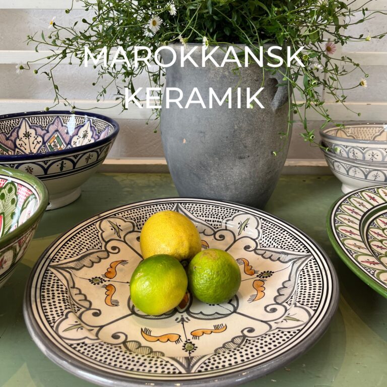 Marokkansk keramik i butikken